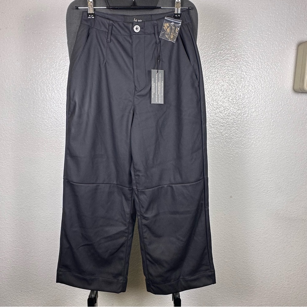 Joie Women Black Faux Leather‎ Dress Pants